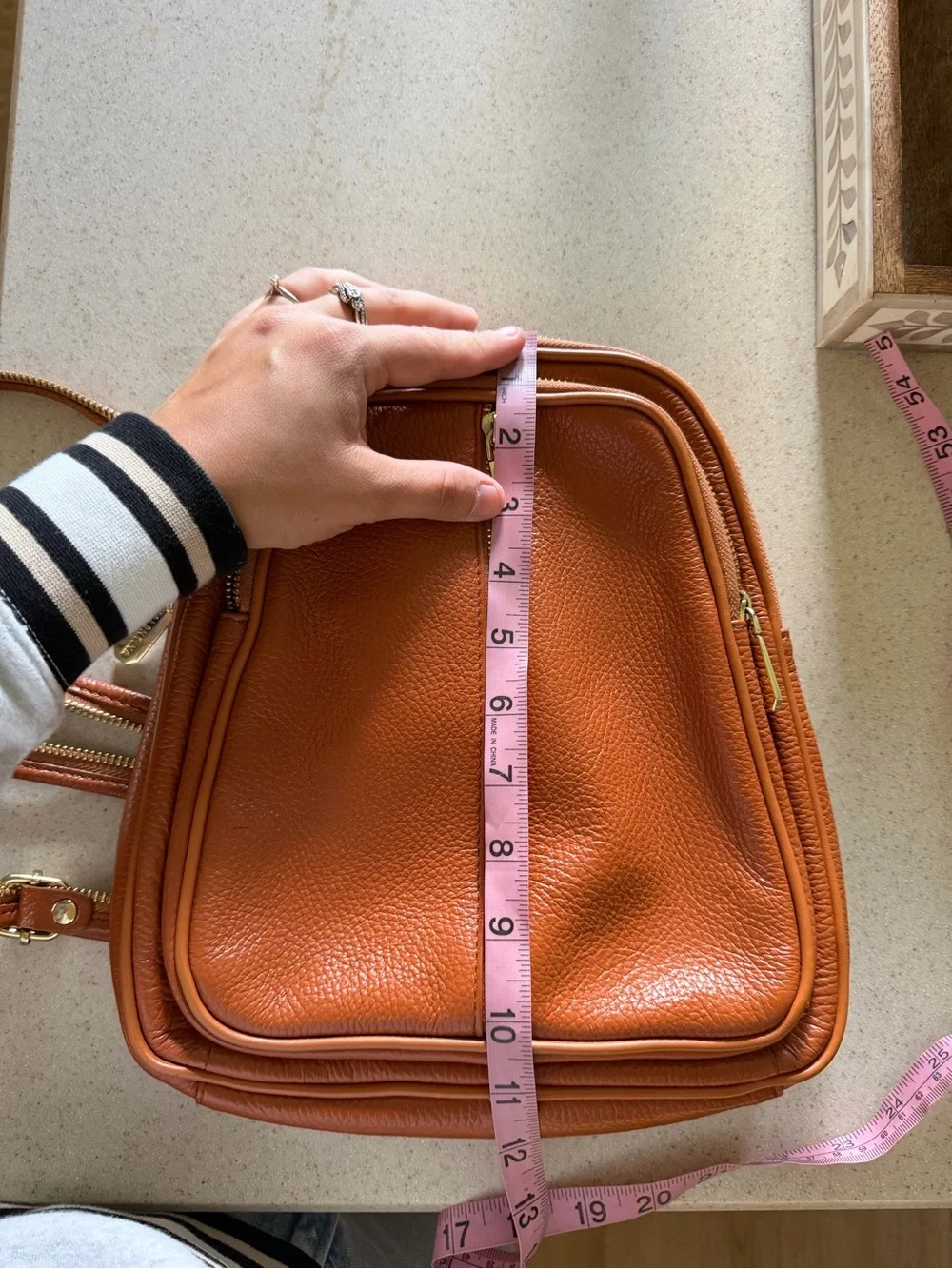 Valentina | Genuine Leather Convertible Dome Bag Backpack